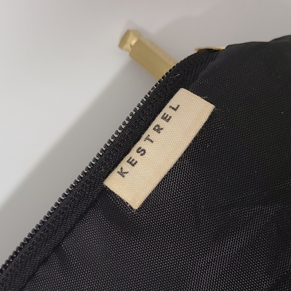 KESTREL Black Faux Suede Fringe Accessory Clutch Bag with Wristlet Strap - Picture 8 of 15